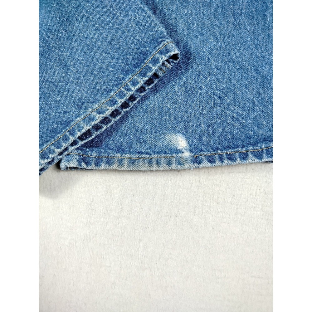 Carhartt Jeans Mens 40x32 Blue Traditional Fit Straight Denim Workwear‎ B180 DST - Picture 8 of 13